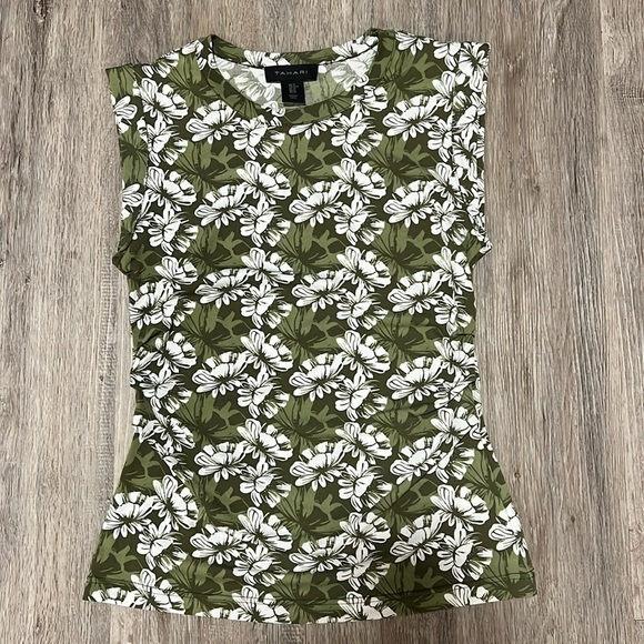 Tahari Sleeveless Floral Print Top​​​​ - Picture 1 of 13